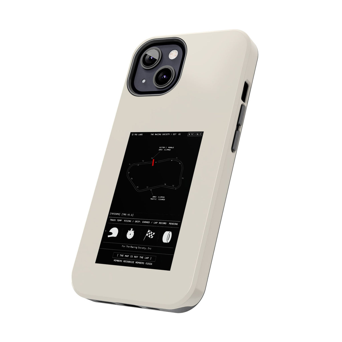 The Map Is Not The Lap — iPhone Tough Case