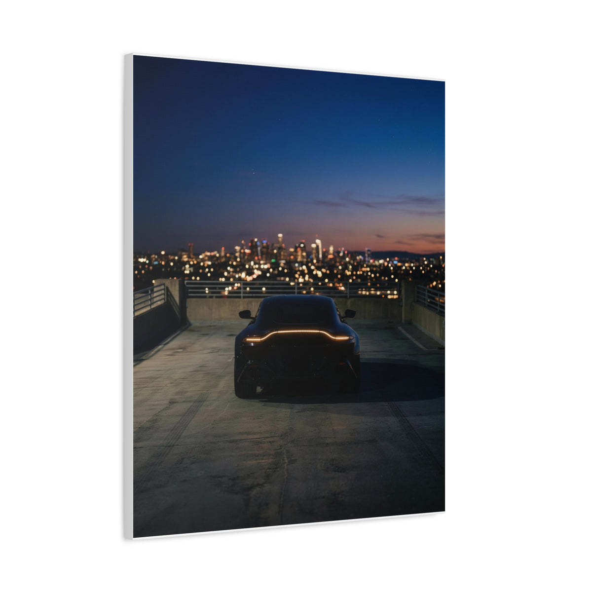 Blue Hour car canvas wall art — canvas in office, The Racing Society
