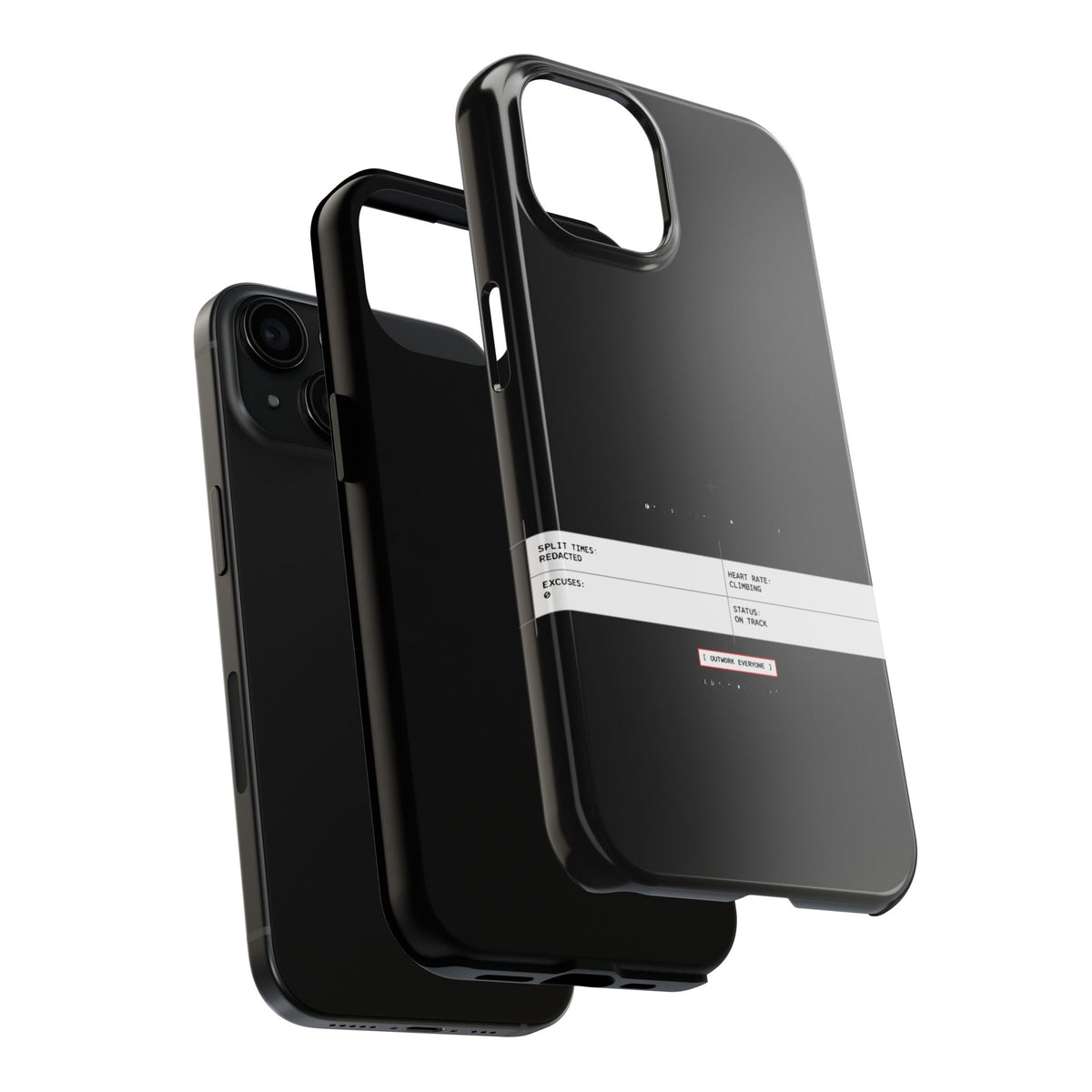 Split Times Redacted — iPhone Tough Case