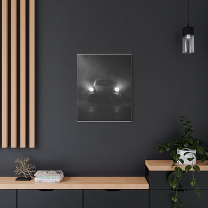 Fog Lights car canvas wall art — canvas scale view, The Racing Society