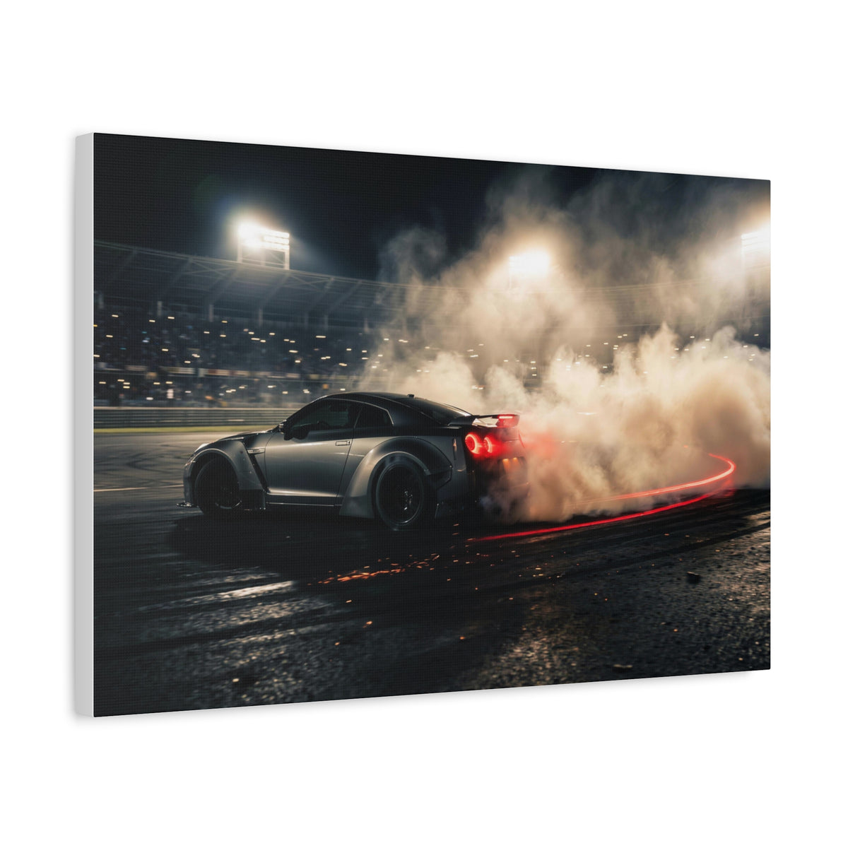 Slide car canvas wall art — canvas on wall detail, The Racing Society