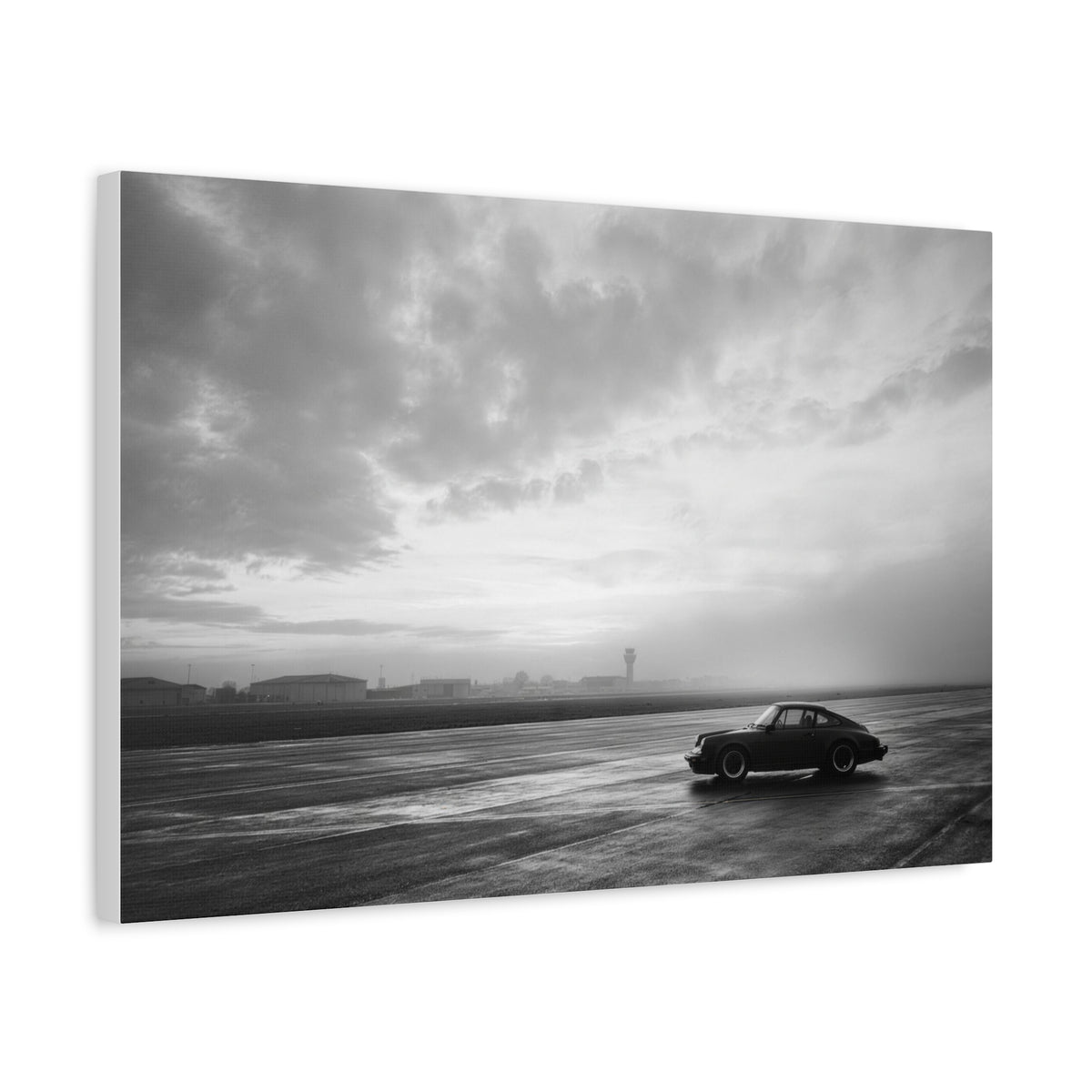 Airfield car canvas wall art — canvas on wall detail, The Racing Society