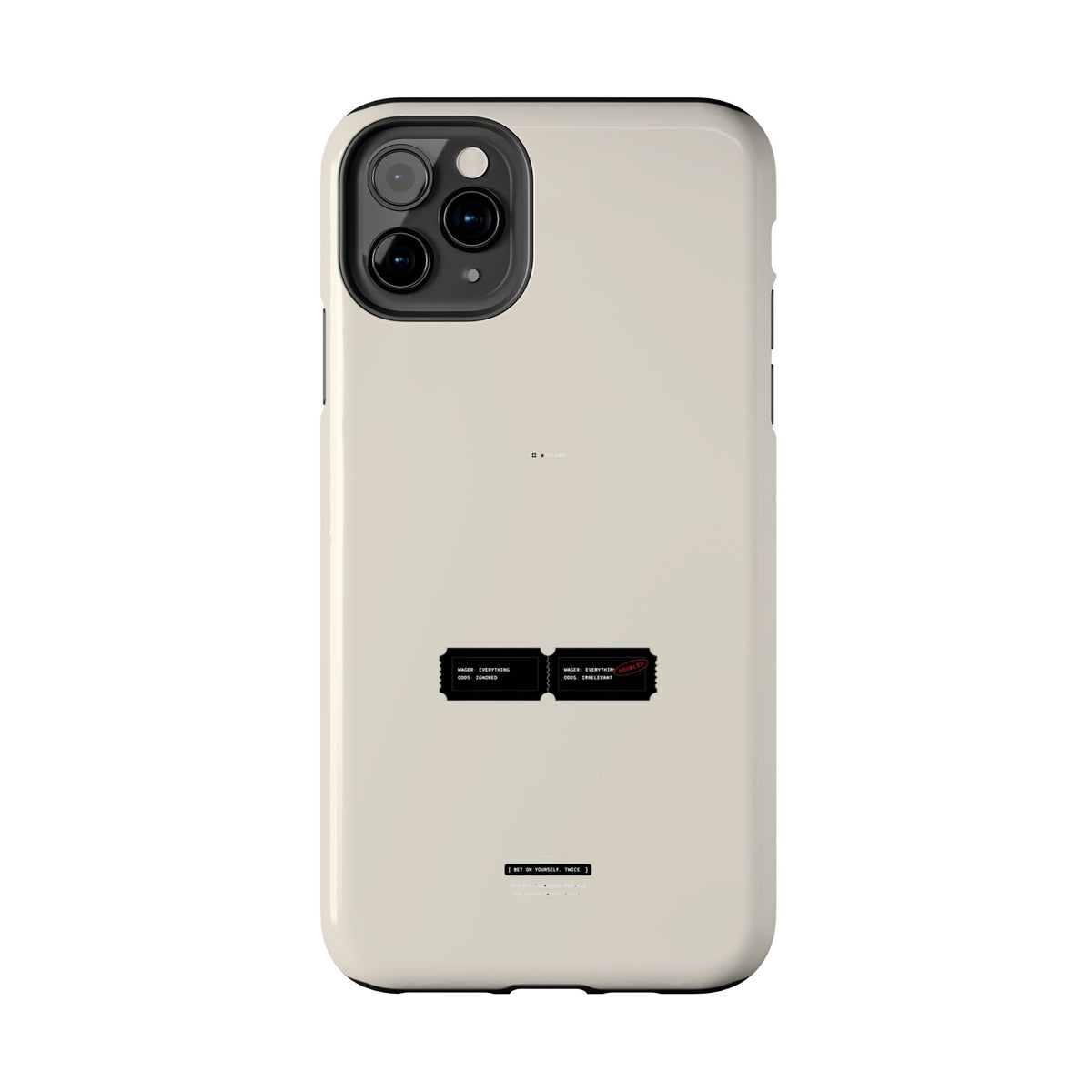 Bet On Yourself. Twice. — iPhone Tough Case