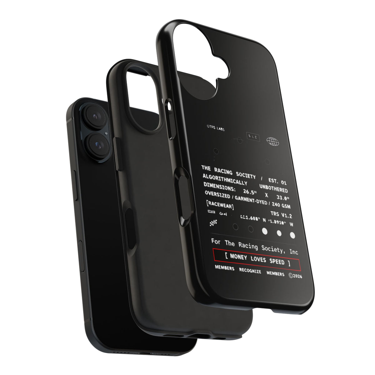 Money Loves Speed Spec — iPhone Tough Case