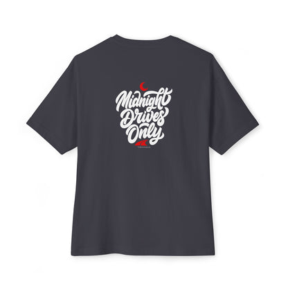 Midnight Drives Only — Oversized Boxy Tee