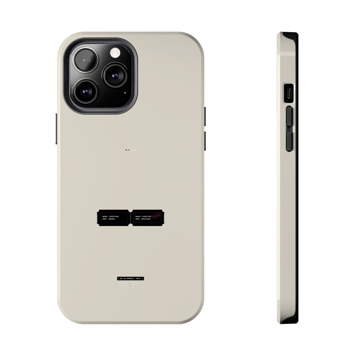 Bet On Yourself. Twice. — iPhone Tough Case