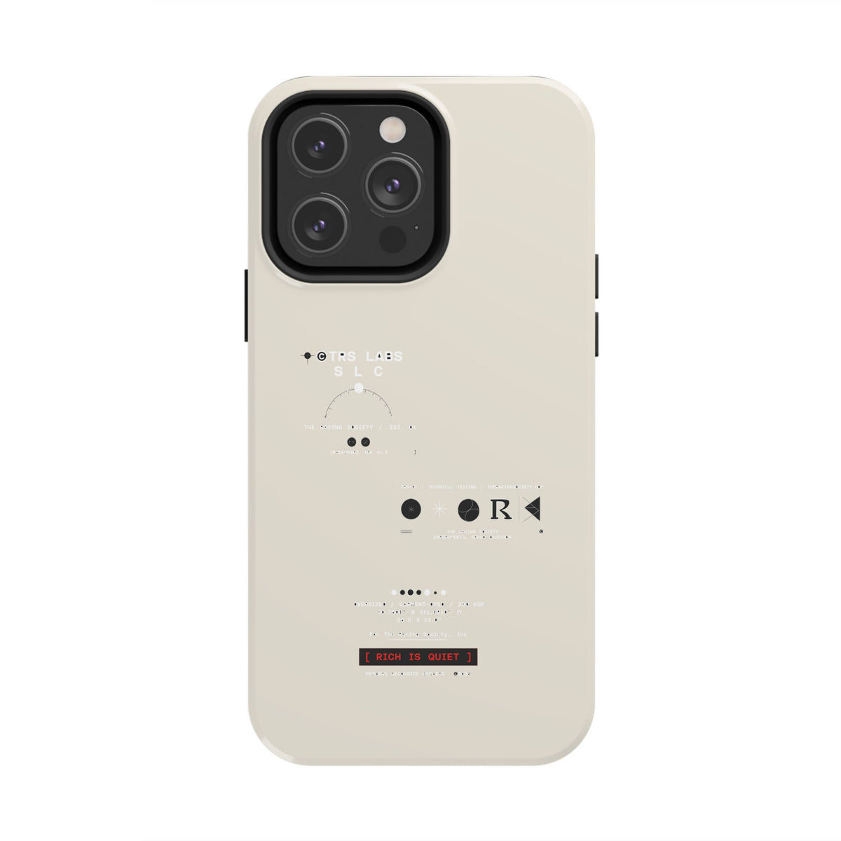 Rich Is Quiet Specimen — iPhone Tough Case