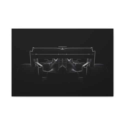 The Wing car canvas wall art — matte canvas front view, The Racing Society