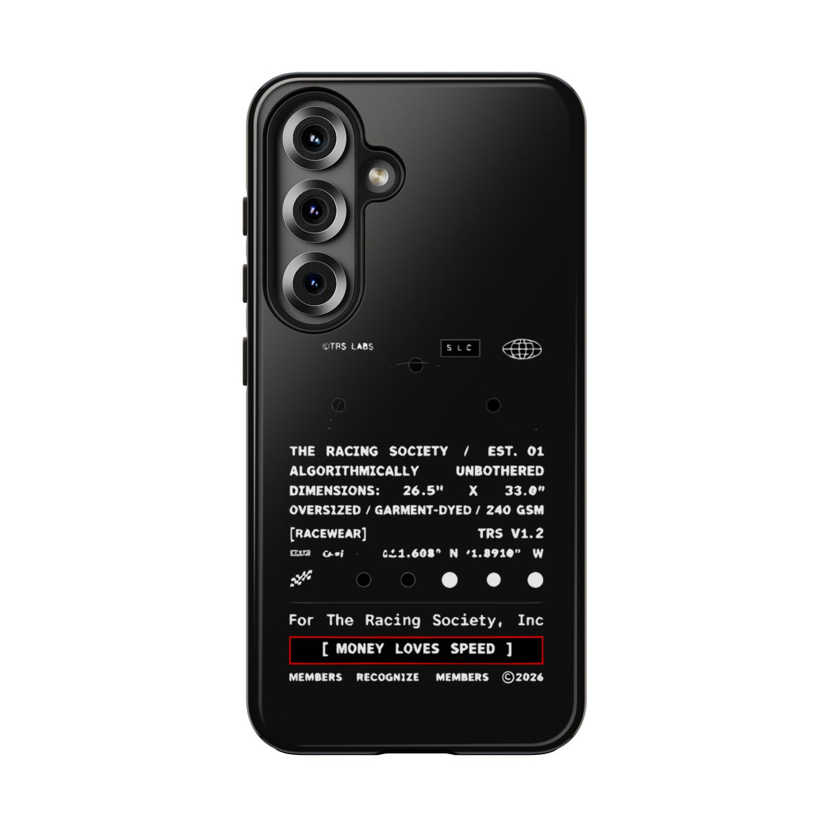Money Loves Speed Spec — iPhone Tough Case