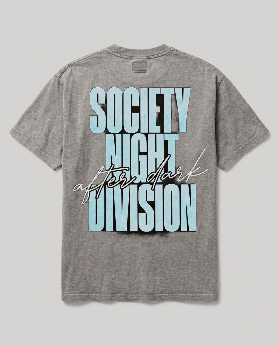 Society Night Division — back flat, Faded Grey