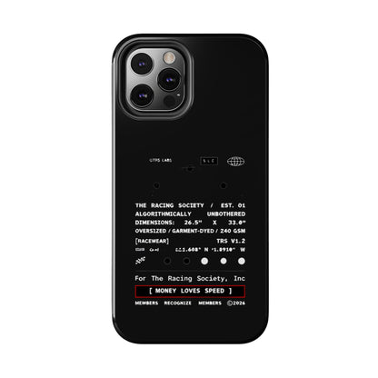 Money Loves Speed Spec — iPhone Tough Case