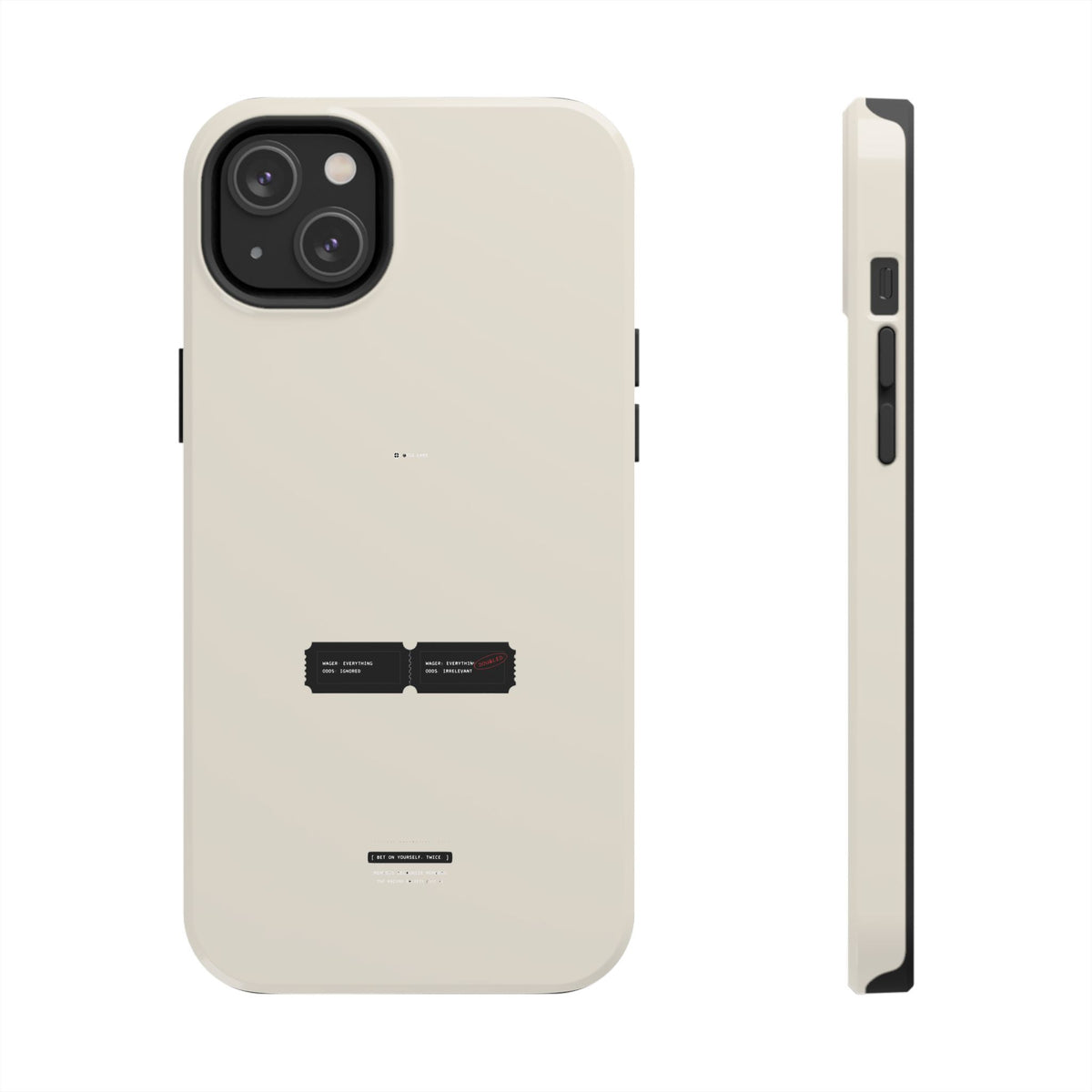 Bet On Yourself. Twice. — iPhone Tough Case