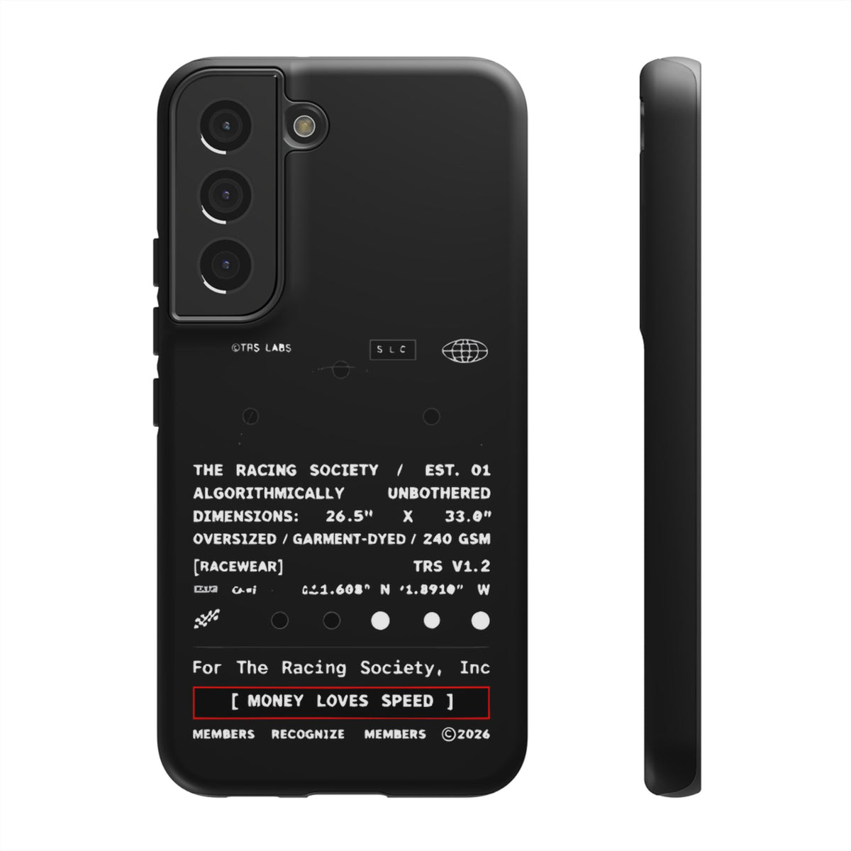 Money Loves Speed Spec — Samsung Galaxy Tough Case