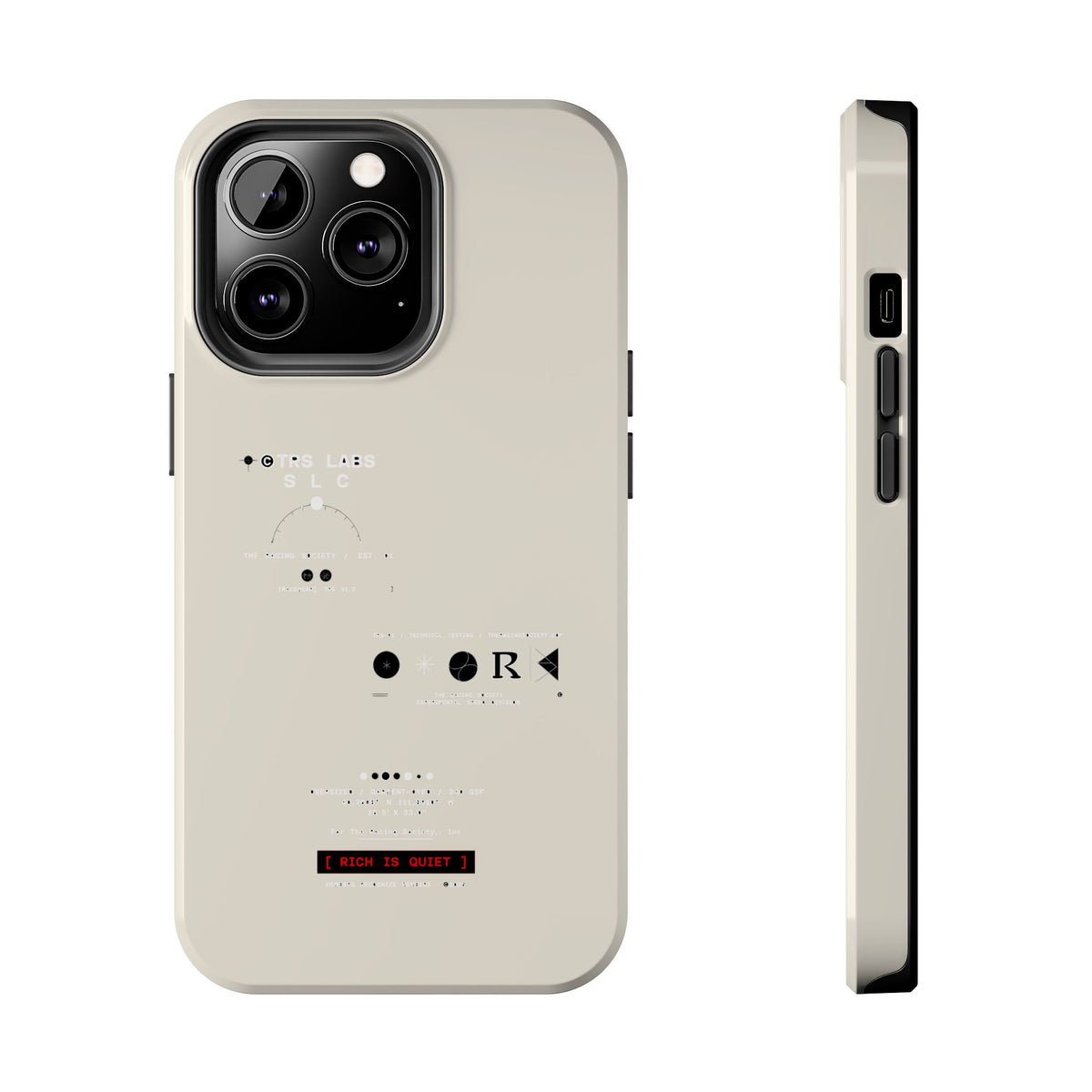 Rich Is Quiet Specimen — iPhone Tough Case