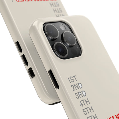 Reverse? Never. — iPhone Tough Case