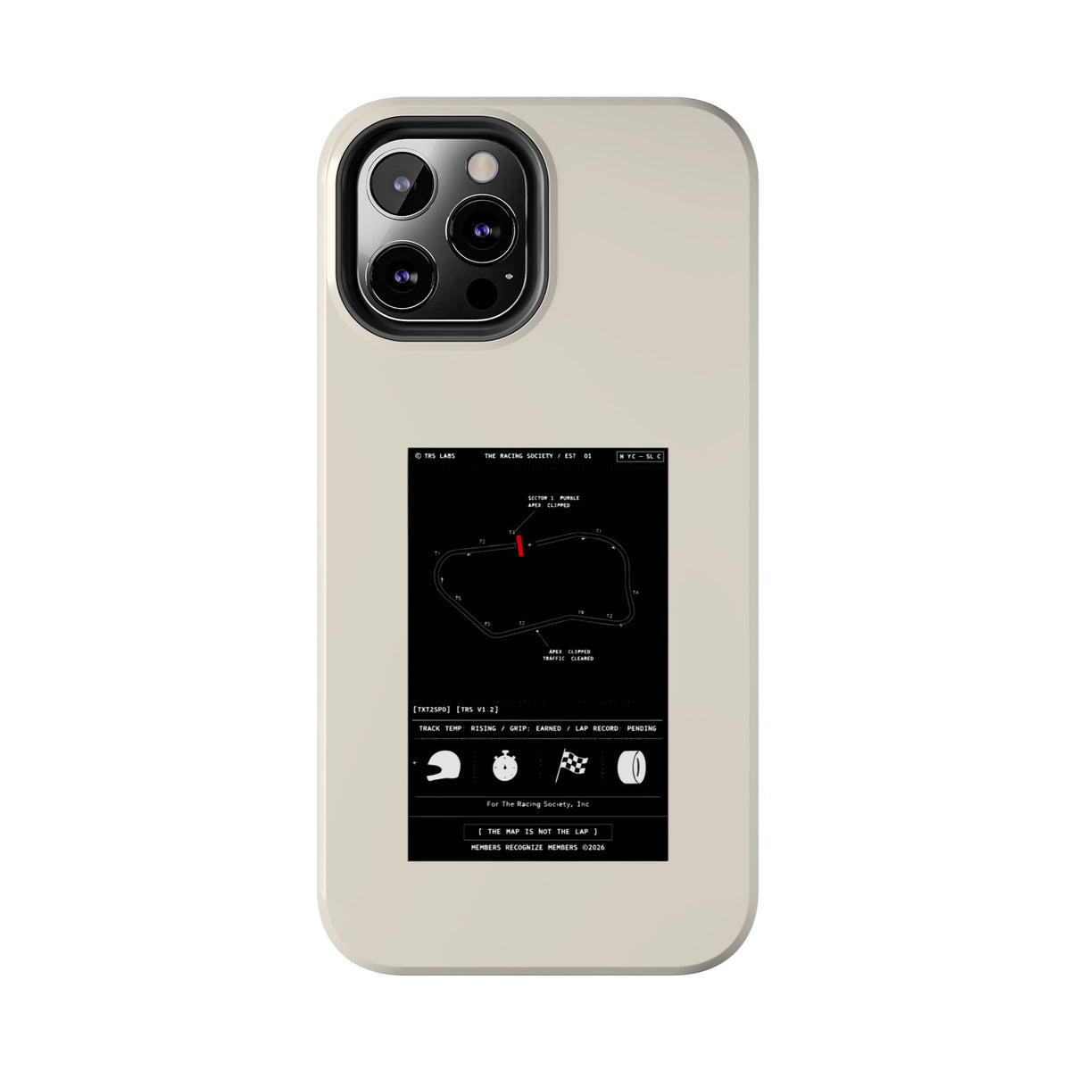 The Map Is Not The Lap — iPhone Tough Case