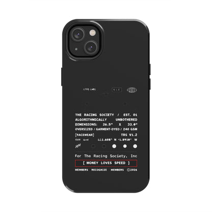 Money Loves Speed Spec — iPhone Tough Case