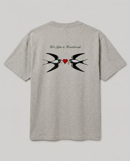 Hot Laps & Heartbreak — back flat, Faded Grey