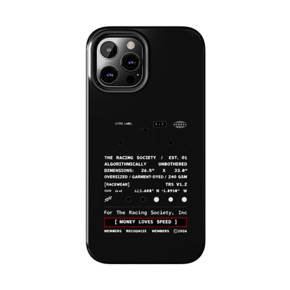 Money Loves Speed Spec — iPhone Tough Case