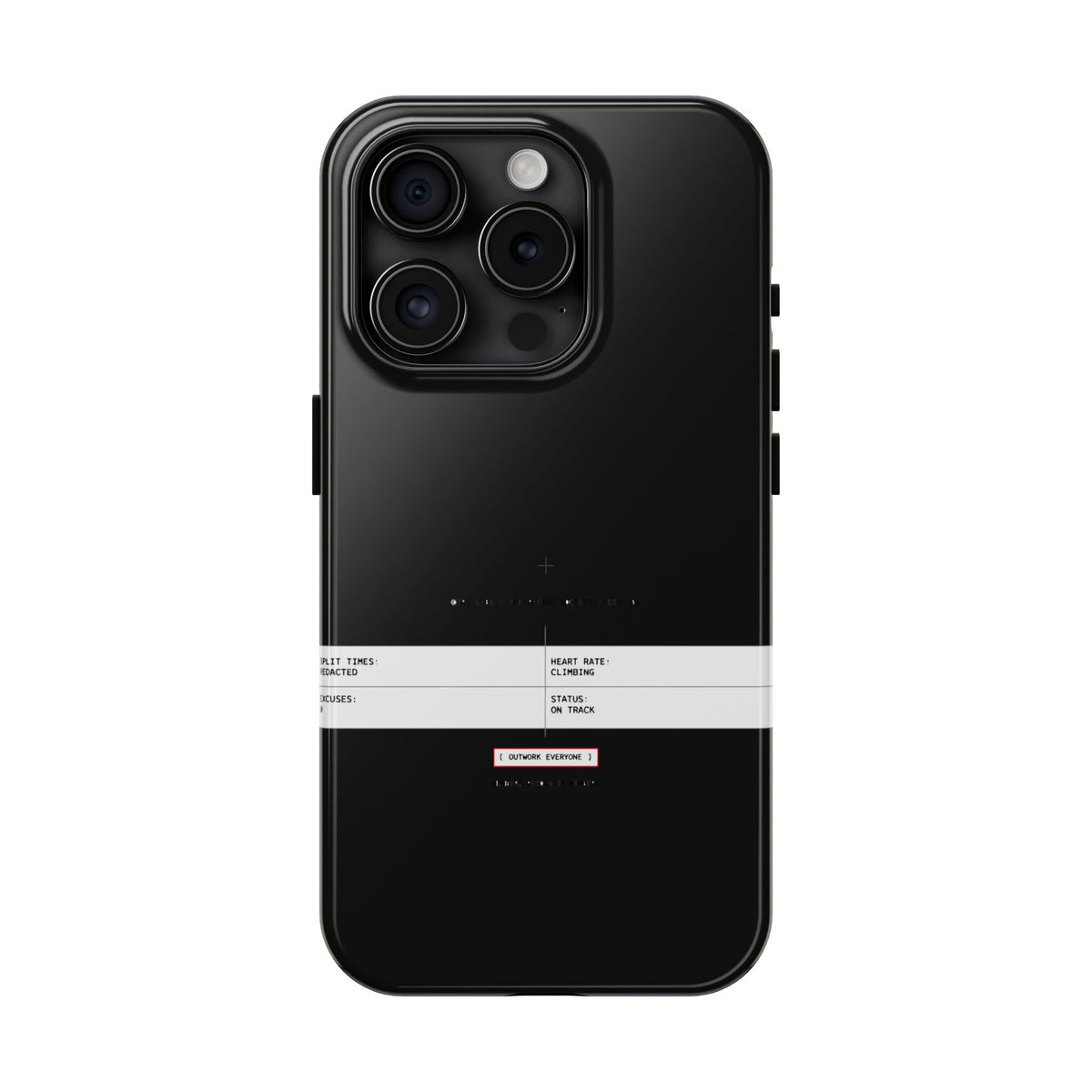 Split Times Redacted — iPhone Tough Case