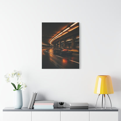 Sodium Tunnel car canvas wall art — canvas close-up, The Racing Society