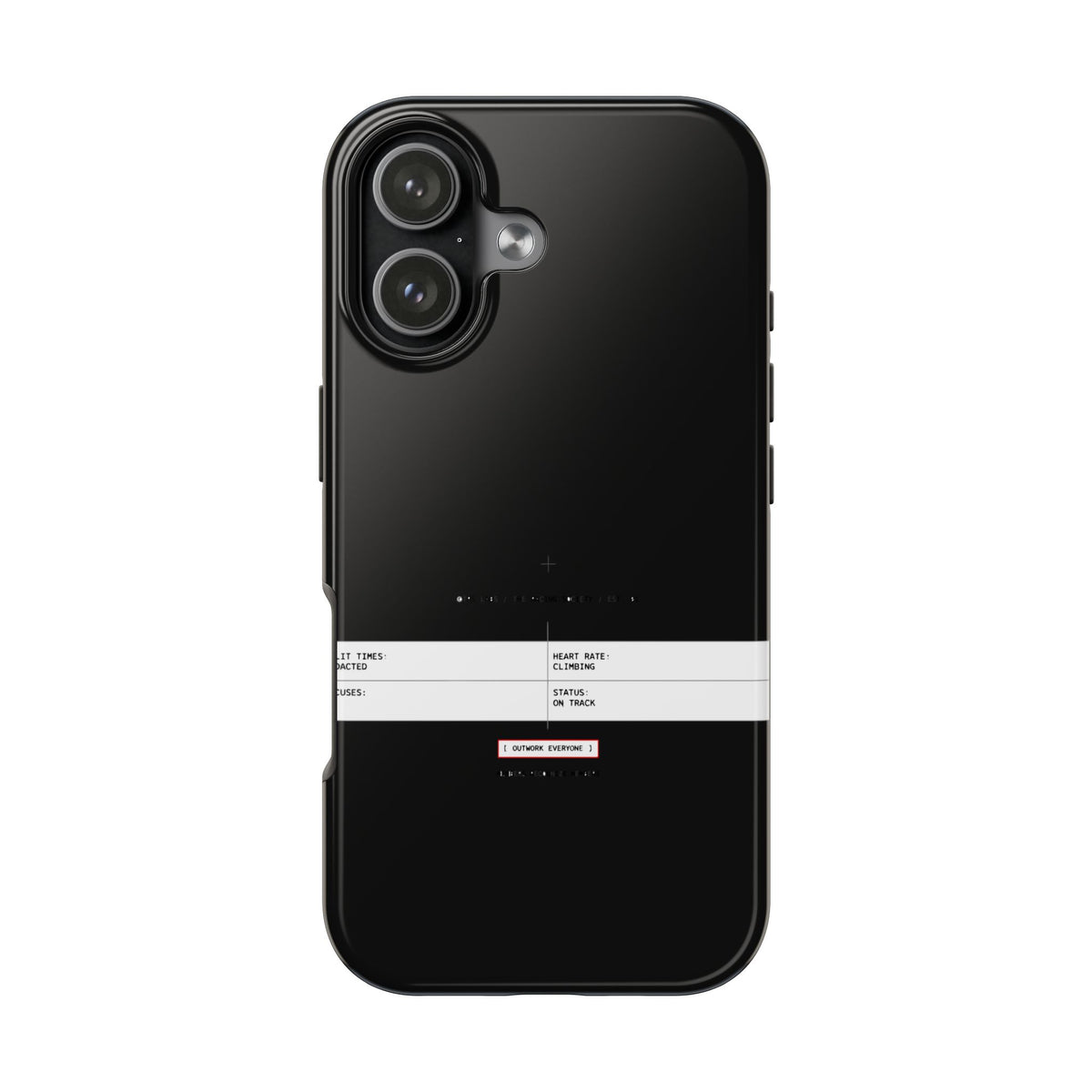 Split Times Redacted — iPhone Tough Case