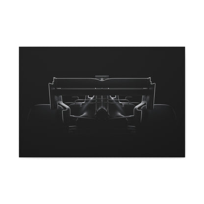 The Wing car canvas wall art — canvas in living room, The Racing Society