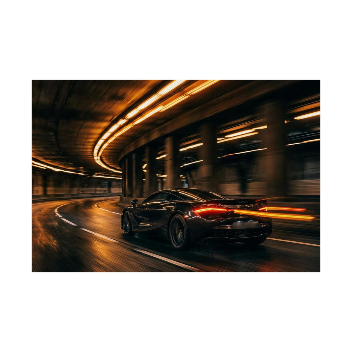 Sodium Tunnel — Matte Poster