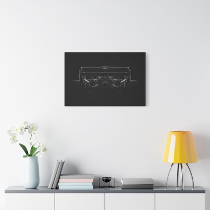 The Wing car canvas wall art — canvas close-up, The Racing Society