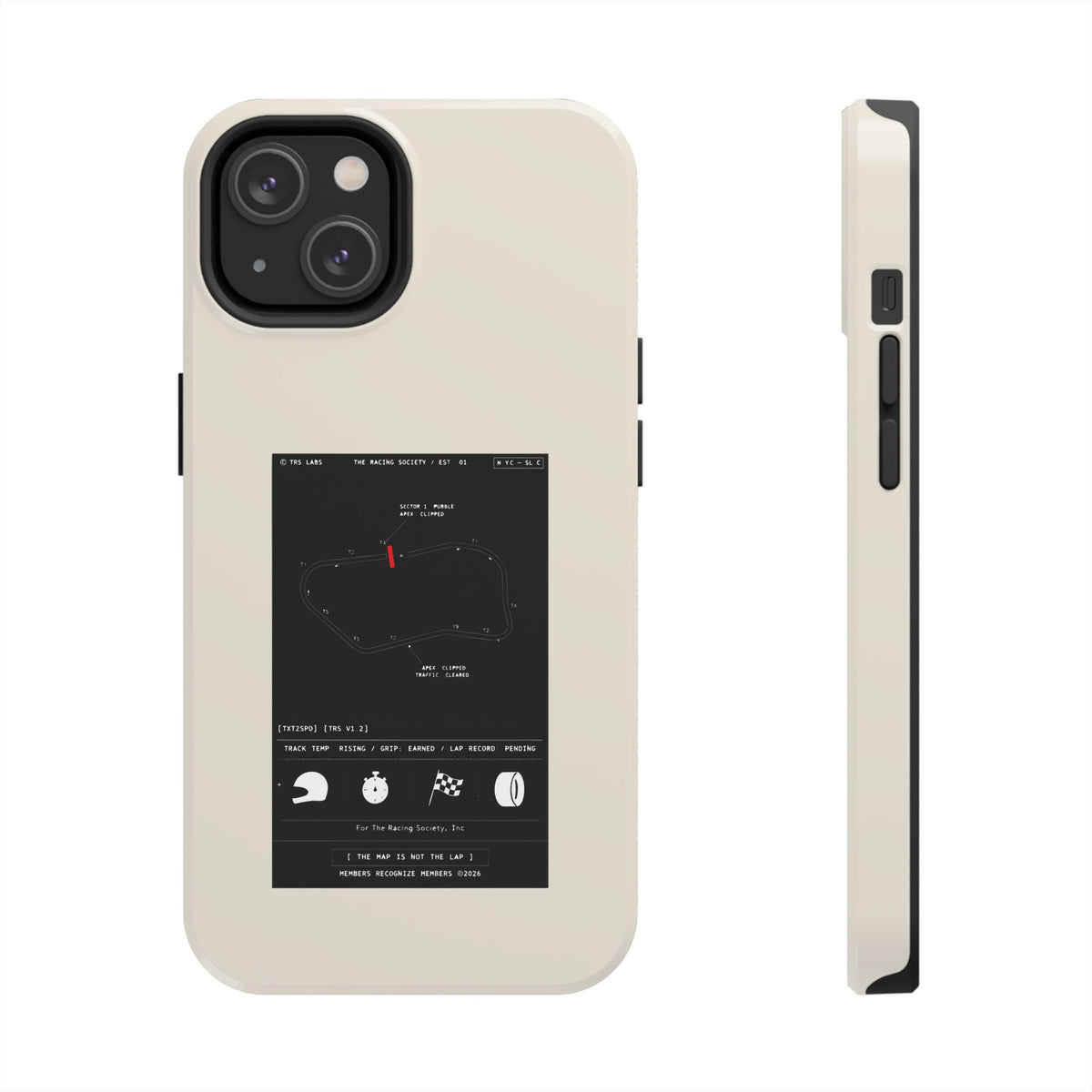 The Map Is Not The Lap — iPhone Tough Case