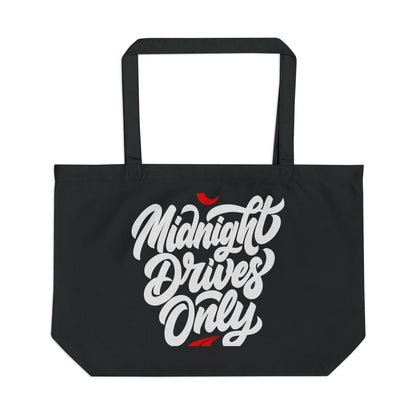 Midnight Drives Only — Large Eco Tote