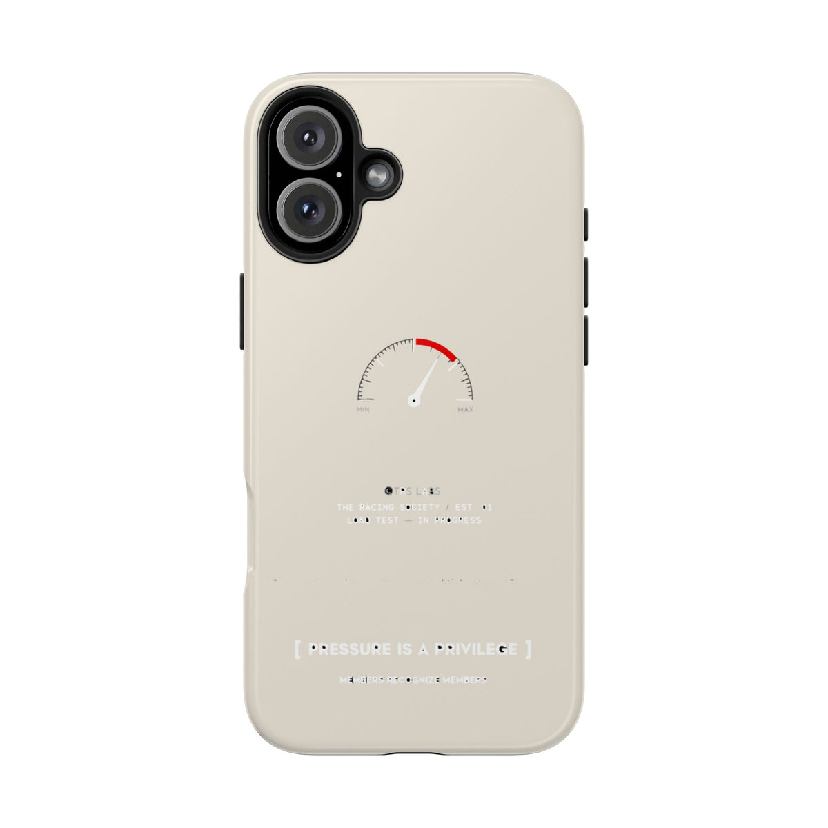 Pressure Is A Privilege — iPhone Tough Case