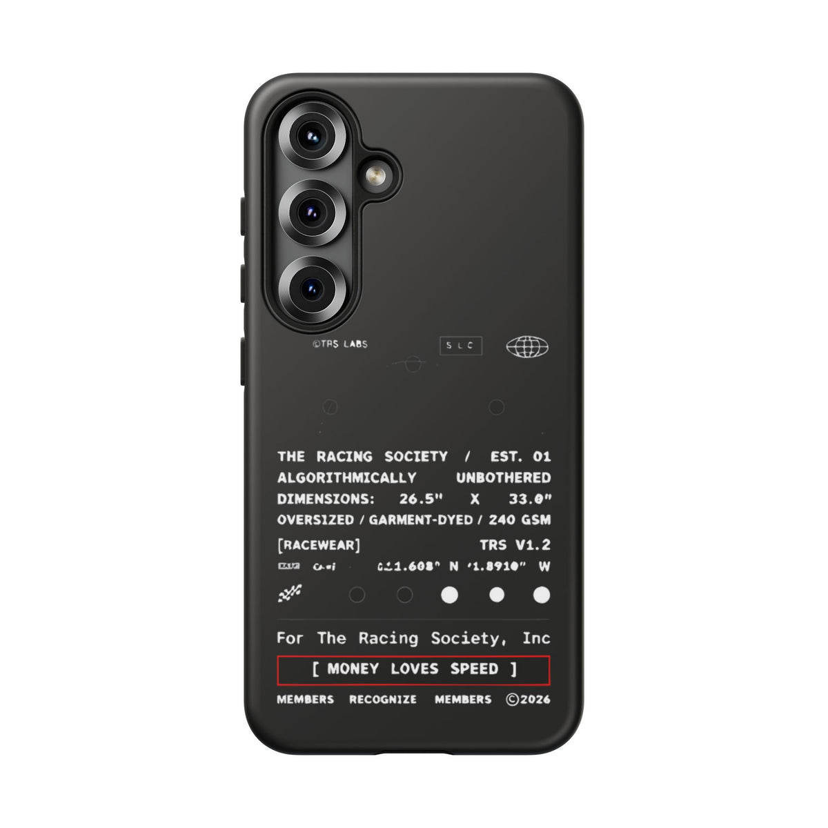 Money Loves Speed Spec — Samsung Galaxy Tough Case