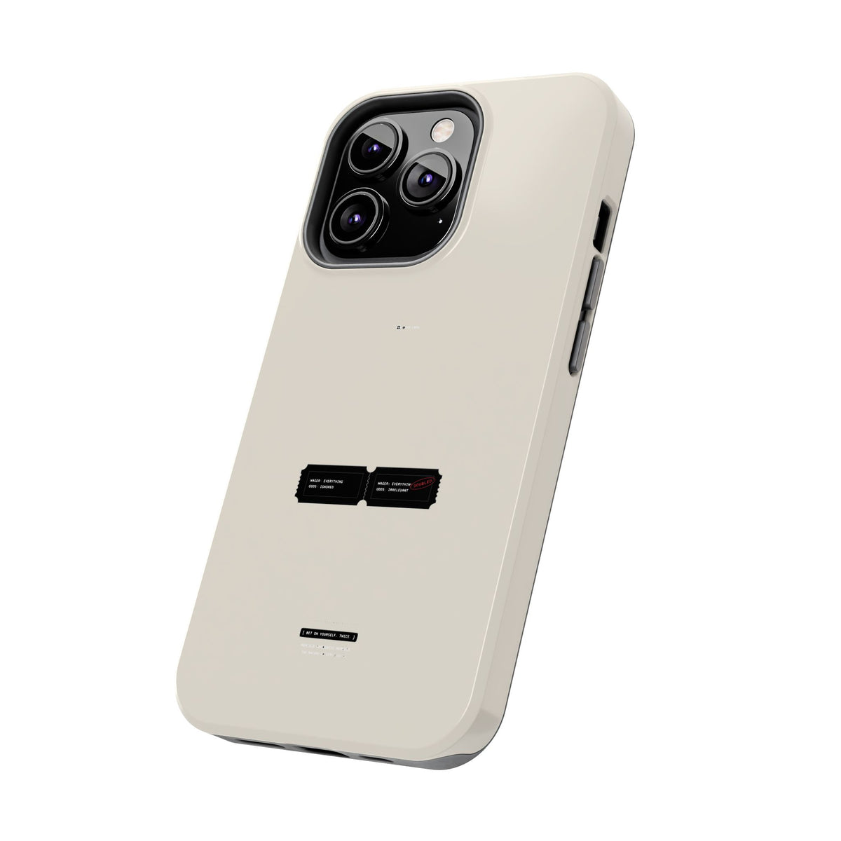 Bet On Yourself. Twice. — iPhone Tough Case