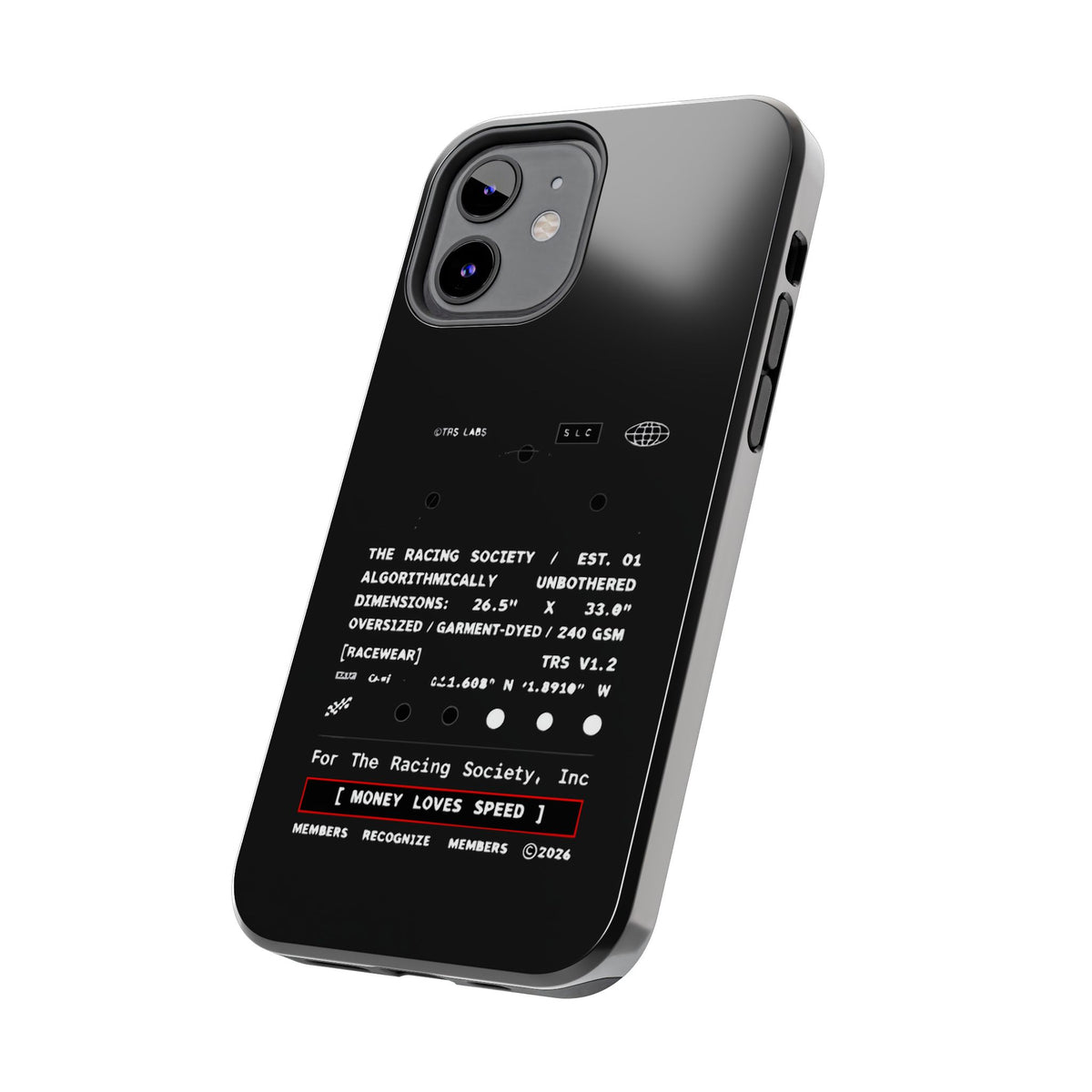 Money Loves Speed Spec — iPhone Tough Case