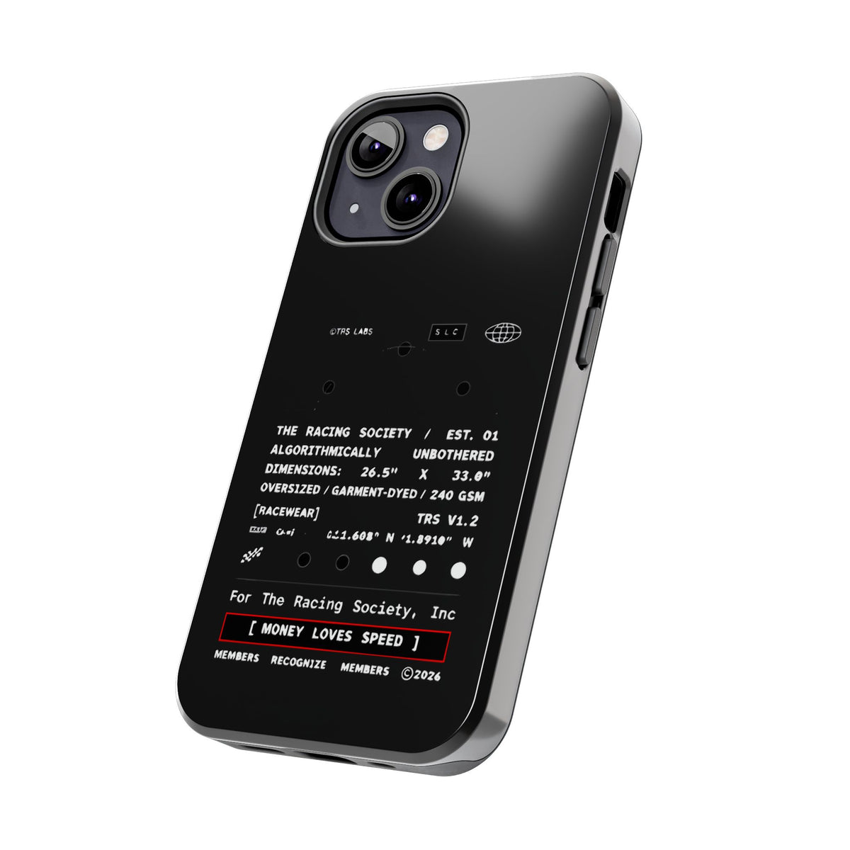 Money Loves Speed Spec — iPhone Tough Case