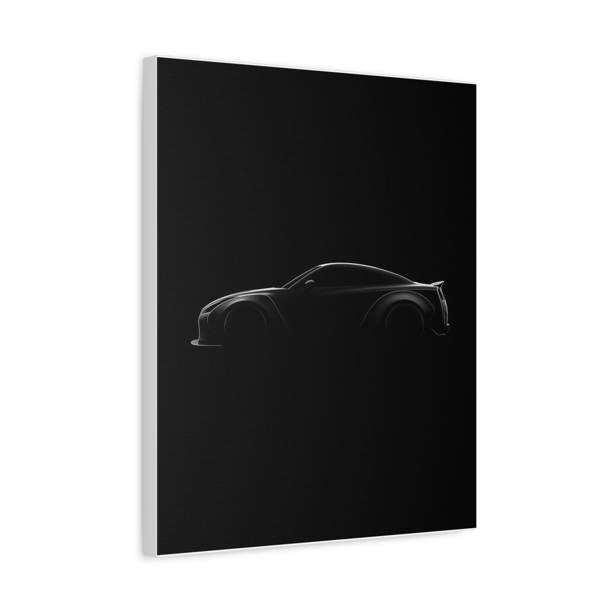 Rim Light car canvas wall art — canvas on wall detail, The Racing Society