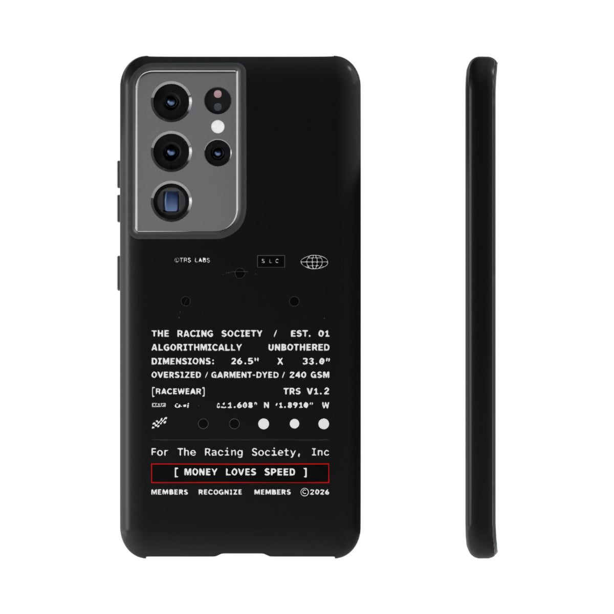 Money Loves Speed Spec — Samsung Galaxy Tough Case