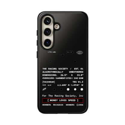 Money Loves Speed Spec — Samsung Galaxy Tough Case