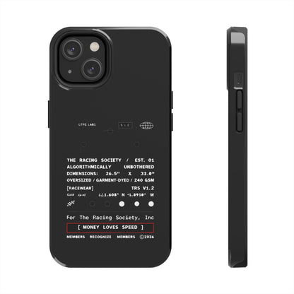 Money Loves Speed Spec — iPhone Tough Case