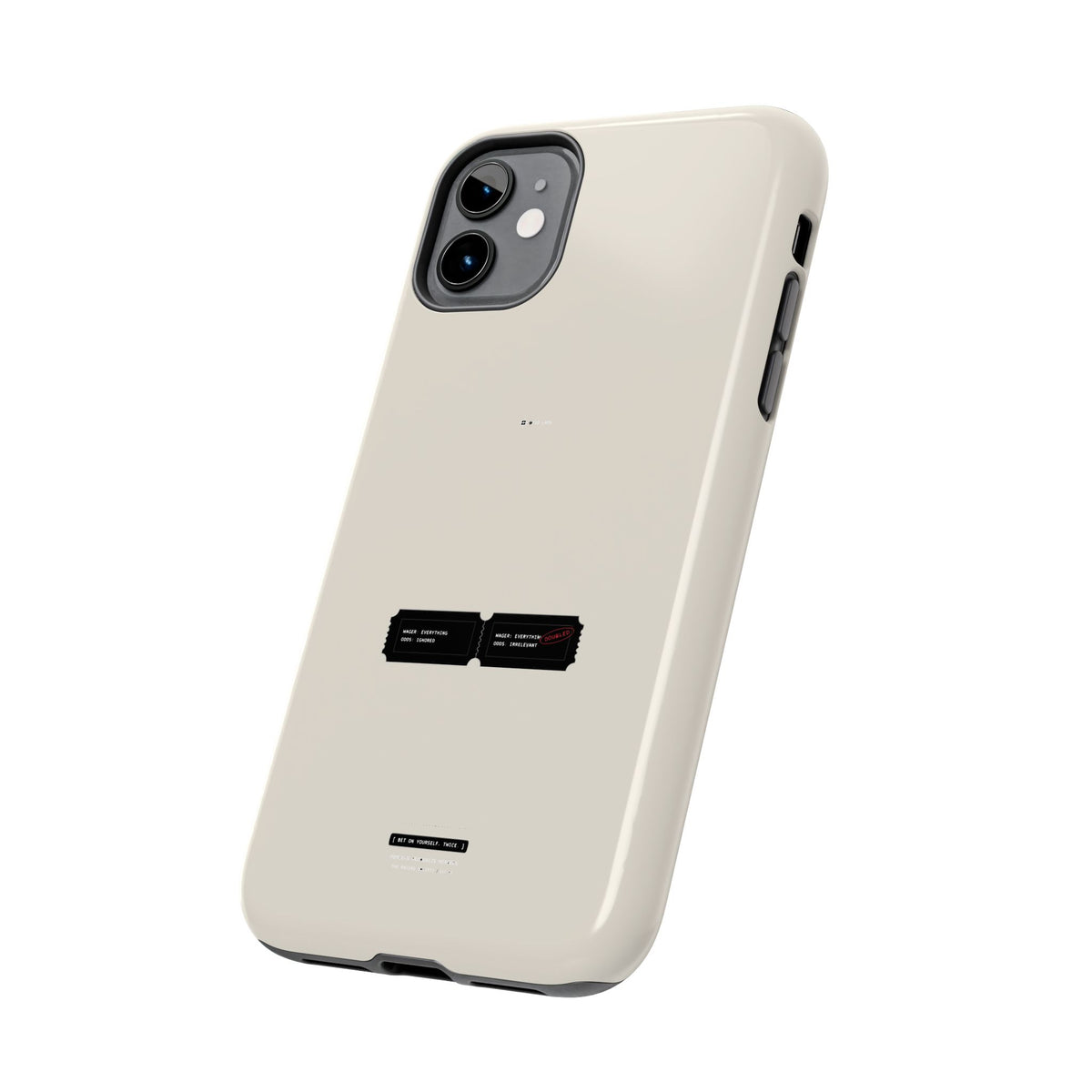 Bet On Yourself. Twice. — iPhone Tough Case
