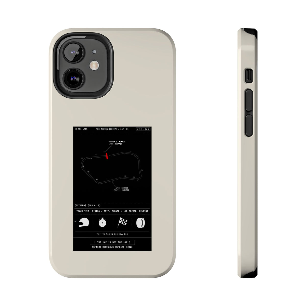 The Map Is Not The Lap — iPhone Tough Case