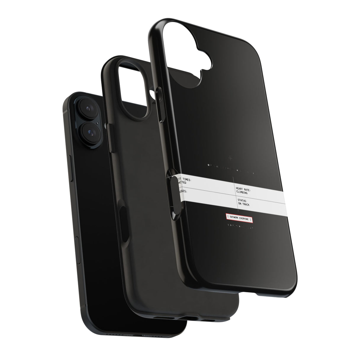 Split Times Redacted — iPhone Tough Case