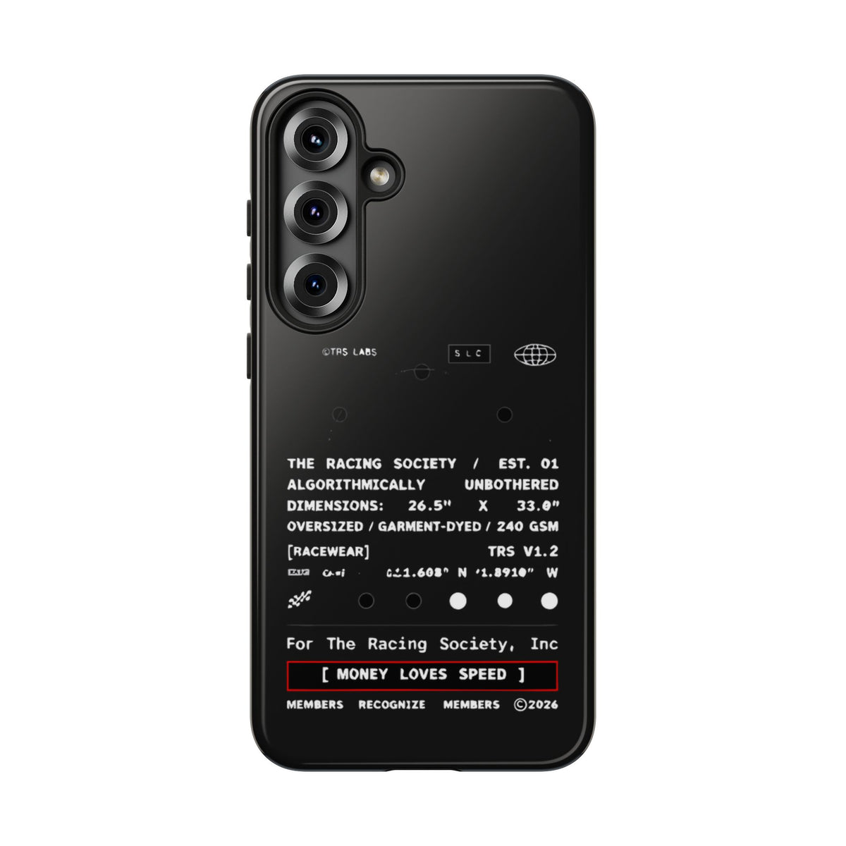 Money Loves Speed Spec — Samsung Galaxy Tough Case