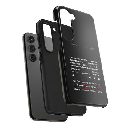 Money Loves Speed Spec — iPhone Tough Case
