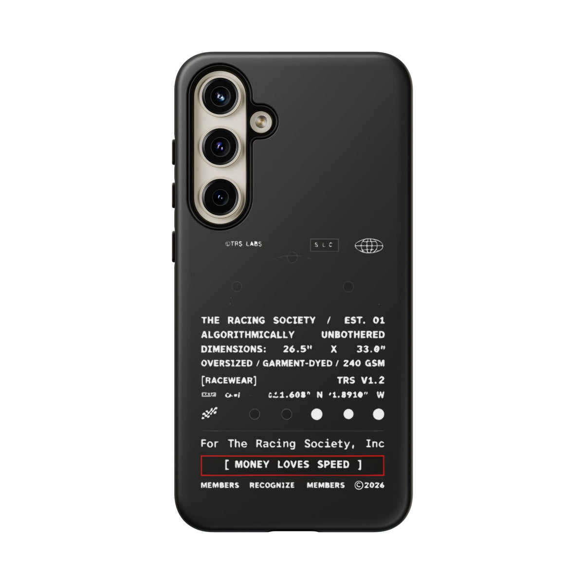 Money Loves Speed Spec — Samsung Galaxy Tough Case