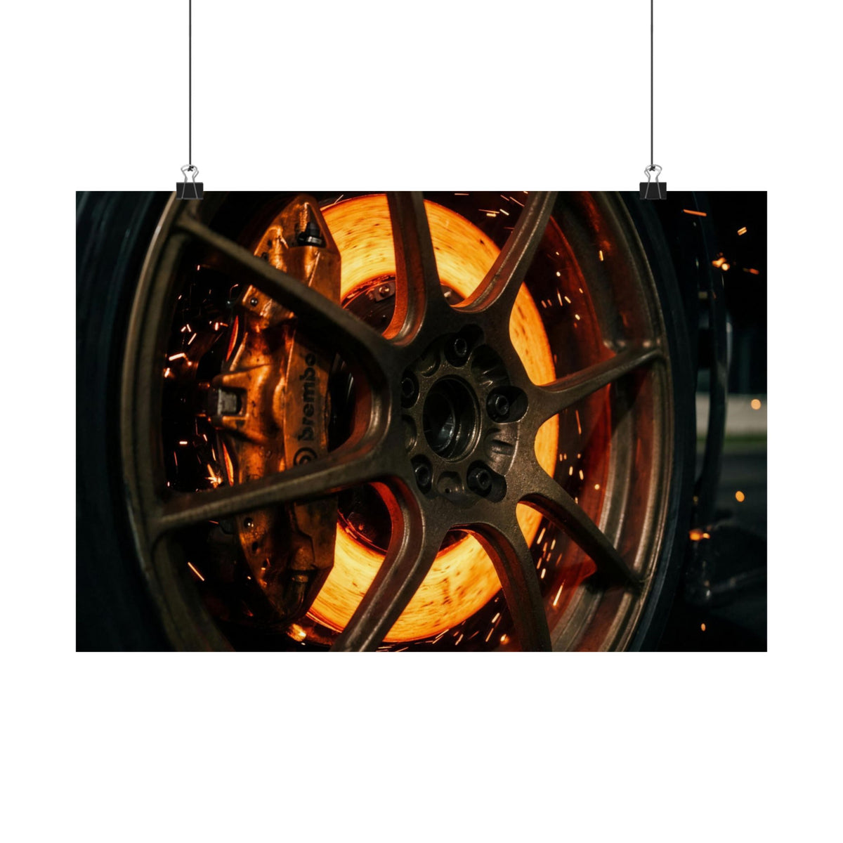 Glow Discs — Matte Poster