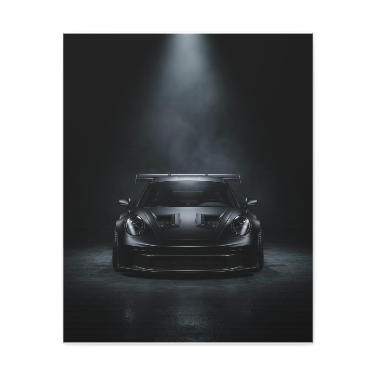 Blackout Beam car canvas wall art — canvas in living room, The Racing Society