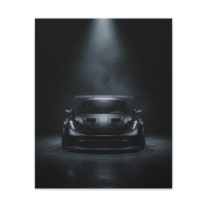 Blackout Beam car canvas wall art — canvas in living room, The Racing Society