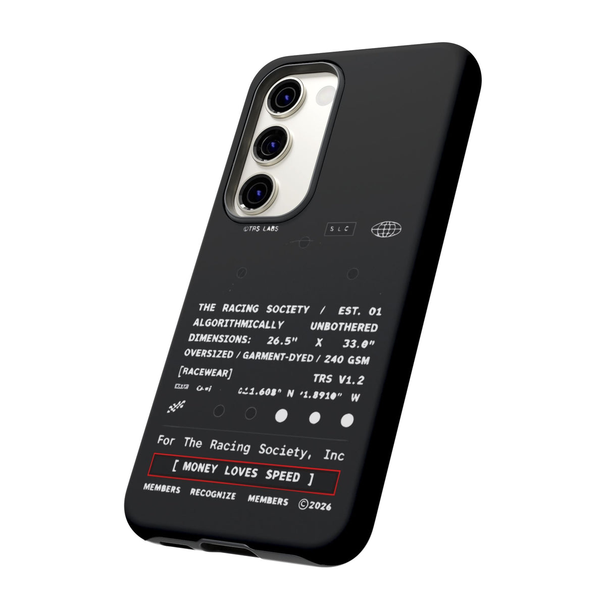 Money Loves Speed Spec — Samsung Galaxy Tough Case